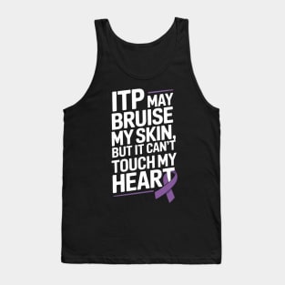 ITP Awareness Ribbon Blood Immune Thrombocytopenia Platelets Tank Top